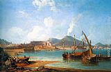 James Wilson Carmichael The Bay of Naples painting